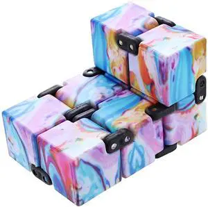 Infinity Cube Fidget Toy Blocks | Sensory Stress Relief Toy for ADD, ADHD, Autism | Anxiety Reducing Mini Fidget Games | Improves Hand & Wrist Dexterity | Brain Teasers for Focus and Relaxation Infinity Cube Fidget Toy Blocks | Sensory Stress Relief Toy for ADD, ADHD, Autism | Anxiety Reducing Mini Fidget Games | Improves Hand & Wrist Dexterity | Brain Teasers for Focus and Relaxation