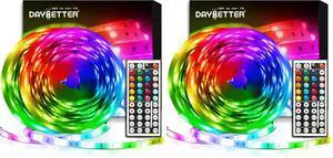 Led Strip Lights 32.8ft Kit with Remote and Power Supply Color Changing (Pack of 2) Led Strip Lights 32.8ft Kit with Remote and Power Supply Color Changing (Pack of 2)