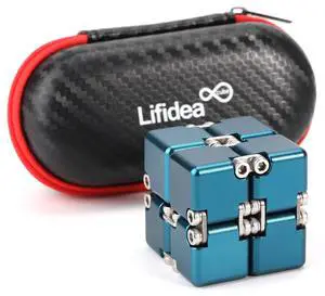 Aluminum Alloy Metal Infinity Cube Fidget Cube (6 Colors) Handheld Fidget Toy Desk Toy with Cool Case Infinity Magic Cube Relieve Stress Anxiety ADHD OCD for Kids and Adults (Blue) Aluminum Alloy Metal Infinity Cube Fidget Cube (6 Colors) Handheld Fidget Toy Desk Toy with Cool Case Infinity Magic Cube Relieve Stress Anxiety ADHD OCD for Kids and Adults (Blue)