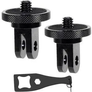 Aluminum Camera Tripod Adapter 1/4"-20 Conversion Adapter Mounts Compatible with Gopro Action Cameras Insta360 and Other Standard 1/4 Accessories, Quarter Inch Mount Adapter (Type AA) Aluminum Camera Tripod Adapter 1/4"-20 Conversion Adapter Mounts Compatible with Gopro Action Cameras Insta360 and Other Standard 1/4 Accessories, Quarter Inch Mount Adapter (Type AA)
