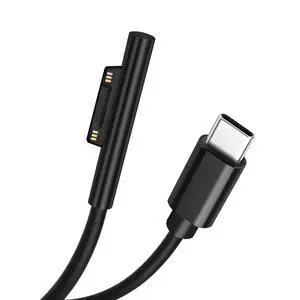 USB-C Male to Surface Magnetic Charging Cable, Supports PD up to 45W (15V/3A) Fast Charging, Compatible with Microsoft Surface Pro 7/6/5/4/3 Go/Book Surface Laptop 4/3/2, 0.3m/0.98ft USB-C Male to Surface Magnetic Charging Cable, Supports PD up to 45W (15V/3A) Fast Charging, Compatible with Microsoft Surface Pro 7/6/5/4/3 Go/Book Surface Laptop 4/3/2, 0.3m/0.98ft