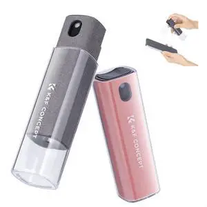 Touchscreen Screen Cleaner Kit 2 Pcs, for TV, Laptop, PC,Phone, Tablet and Car Screen Cleaner, Two in One Spray and Microfiber Cloth(Grey&Pink) Touchscreen Screen Cleaner Kit 2 Pcs, for TV, Laptop, PC,Phone, Tablet and Car Screen Cleaner, Two in One Spray and Microfiber Cloth(Grey&Pink)