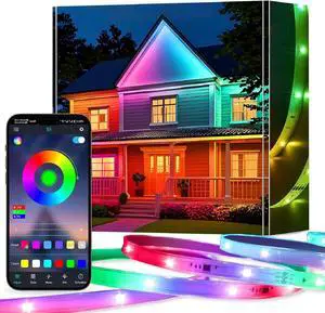 LED Lights for Bedroom with USB Powered, 32.8ft Bluetooth LED Light Strips,Smart App and Remote Control, IP65 Waterproof,RGBW Music Sync Rope Lights for Living Room, Bedroom, Party, Kitchen,TV LED Lights for Bedroom with USB Powered, 32.8ft Bluetooth LED Light Strips,Smart App and Remote Control, IP65 Waterproof,RGBW Music Sync Rope Lights for Living Room, Bedroom, Party, Kitchen,TV