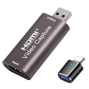 4K HDTV to USB Capture Card, Video Capture Card Device,1080P HD Video Recorder,Game Capture Card for Streaming,Recording,Gaming,Broadcasting,Teaching,PS3/4,Xbox,Twitch Compatible,Silver Gray 4K HDTV to USB Capture Card, Video Capture Card Device,1080P HD Video Recorder,Game Capture Card for Streaming,Recording,Gaming,Broadcasting,Teaching,PS3/4,Xbox,Twitch Compatible,Silver Gray