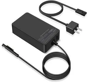 65W Surface Charger Compatible with Microsoft Surface Pro 11,10,9,8,7+,7,6,5,4,3,X, Windows Surface Laptop 6,5,4,3,2,1,Studio, Surface Book 3,2,1, Surface Go 3,2,1,Tablet, Support 44W, 36W 65W Surface Charger Compatible with Microsoft Surface Pro 11,10,9,8,7+,7,6,5,4,3,X, Windows Surface Laptop 6,5,4,3,2,1,Studio, Surface Book 3,2,1, Surface Go 3,2,1,Tablet, Support 44W, 36W