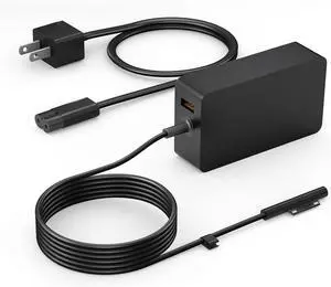 Surface Pro Charger 65W, Surface Laptop Charger Compatible with Microsoft Surface Pro 11/10/9/8/7+/7/6/5/4/X, Surface Laptop 7/6/5/4, Surface Book 3/2, Surface Go 3/2/1 with 8.8ft Power Cord Surface Pro Charger 65W, Surface Laptop Charger Compatible with Microsoft Surface Pro 11/10/9/8/7+/7/6/5/4/X, Surface Laptop 7/6/5/4, Surface Book 3/2, Surface Go 3/2/1 with 8.8ft Power Cord