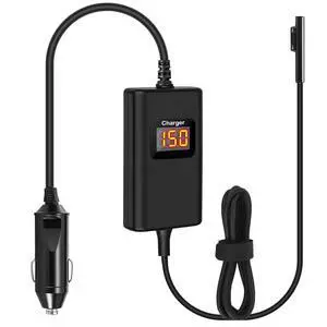 Surface Pro Laptop Car Charger 65W 15V 4.5A Compatible with Microsoft Surface Pro 11/10/9/8/7+/7/6/5/4/3 Laptop1/2/3/4/5/6/7 Studio Go1/2/3 Book1/2/3 Tablet Car Charger Surface Pro Laptop Car Charger 65W 15V 4.5A Compatible with Microsoft Surface Pro 11/10/9/8/7+/7/6/5/4/3 Laptop1/2/3/4/5/6/7 Studio Go1/2/3 Book1/2/3 Tablet Car Charger