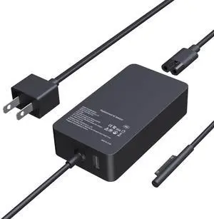 65W Microsoft Surface Charger fits for Surface Pro 11 10, 9, 8, 7+, 7, 6, 5, 4, 3, X Laptop, Surface Go/Surface Book 3, 2, 1, Windows Surface Laptop 6, 5, 4, 3, 2, 1 Microsoft Table Power Cord Supply 65W Microsoft Surface Charger fits for Surface Pro 11 10, 9, 8, 7+, 7, 6, 5, 4, 3, X Laptop, Surface Go/Surface Book 3, 2, 1, Windows Surface Laptop 6, 5, 4, 3, 2, 1 Microsoft Table Power Cord Supply