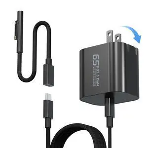 65W USB C Surface Pro Charger Compatible with Surface Pro 3/4/5/6/7/8/9/10/X/11/12,Surface Book1/2/3,Power Adapter Compatible with Microsoft Surface Laptop/Tablet,Support 44W 36W 65W USB C Surface Pro Charger Compatible with Surface Pro 3/4/5/6/7/8/9/10/X/11/12,Surface Book1/2/3,Power Adapter Compatible with Microsoft Surface Laptop/Tablet,Support 44W 36W