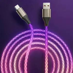 Led Light Up USB A to USB C Cable, Type C Charger Fast Charging for iPhone 17/16/15/Pro/Max/Plus,Samsung Galaxy S24/S23/S22/S21/S20/S10/Note 20/10, iPad, Pixel, and More (Pink Purple, 4ft) Led Light Up USB A to USB C Cable, Type C Charger Fast Charging for iPhone 17/16/15/Pro/Max/Plus,Samsung Galaxy S24/S23/S22/S21/S20/S10/Note 20/10, iPad, Pixel, and More (Pink Purple, 4ft)