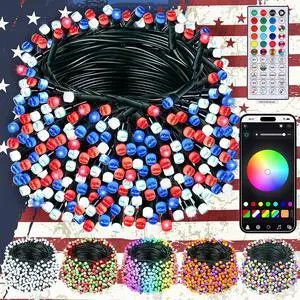 Smart Color Changing Halloween Lights, 66FT 200 LED RGB String Lights with Remote & App Controlled, Music Sync Multiple Modes, Waterproof Indoor Outdoor Holiday Xmas Tree Party Decor Smart Color Changing Halloween Lights, 66FT 200 LED RGB String Lights with Remote & App Controlled, Music Sync Multiple Modes, Waterproof Indoor Outdoor Holiday Xmas Tree Party Decor