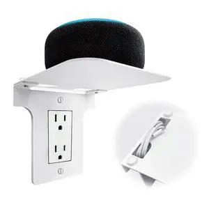 Metal Outlet Shelf with Built-in Cable Management, No-Drill Wall Organizer for Bathroom and Kitchen, Ideal for Electric Toothbrush and Small Essentials, Fits Vertical Decora Outlets, 1-Pack Metal Outlet Shelf with Built-in Cable Management, No-Drill Wall Organizer for Bathroom and Kitchen, Ideal for Electric Toothbrush and Small Essentials, Fits Vertical Decora Outlets, 1-Pack