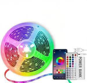 Battery Operated LED Strip Lights Rechargeable Light, Color Changing Music Sync App Remote Control RGB USB Lights for Bedroom, TV, Party & Room Decoration Kitchen Battery Operated LED Strip Lights Rechargeable Light, Color Changing Music Sync App Remote Control RGB USB Lights for Bedroom, TV, Party & Room Decoration Kitchen