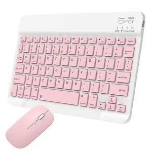 Bluetooth Keyboard and Mouse Combo for iPad, 10 inch Wireless Keyboard & Mouse, Ultra-Slim Portable Rechargeable Keyboard for iPad Pro Air Mini iPhone Samsung Tablet, iPhone15/14/13 Pro Bluetooth Keyboard and Mouse Combo for iPad, 10 inch Wireless Keyboard & Mouse, Ultra-Slim Portable Rechargeable Keyboard for iPad Pro Air Mini iPhone Samsung Tablet, iPhone15/14/13 Pro