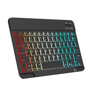 Backlit Bluetooth keyboard for Phone, Tablet, iPad Air, Pro, Mini, A16, M2, M3, Galaxy, ChromeBook, MackBook, Wireless Travel Keyboard for Computers - Rechargable, Lightweight, Slim, Easy to Carry Backlit Bluetooth keyboard for Phone, Tablet, iPad Air, Pro, Mini, A16, M2, M3, Galaxy, ChromeBook, MackBook, Wireless Travel Keyboard for Computers - Rechargable, Lightweight, Slim, Easy to Carry