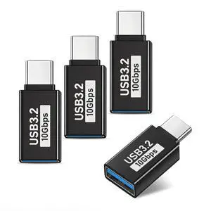 4 Pack USB C to USB Adapter 10Gbps, USB 3.2 Male to Female Type C OTG Adapter Compatible with iPhone 17 16 15 Pro Max, MacBook Pro Air 2024, iPad Pro, Samsung Galaxy, Thunderbolt 4/3 4 Pack USB C to USB Adapter 10Gbps, USB 3.2 Male to Female Type C OTG Adapter Compatible with iPhone 17 16 15 Pro Max, MacBook Pro Air 2024, iPad Pro, Samsung Galaxy, Thunderbolt 4/3
