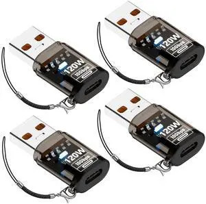 4Pack USB to Type C Adapter,Type C Female to USB 3.2 Revolution Adapter 4Pack USB to Type C Adapter,Type C Female to USB 3.2 Revolution Adapter