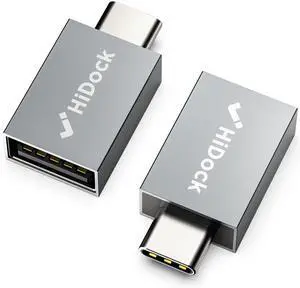 USB C to USB Adapter 10Gbps, 2 Pack USB C 3.2 Male to USB A Female Adapter Compatible with MacBook Pro/Air/iPad Pro, Notebook, Dell XPS and More Type C Devices, Space Grey USB C to USB Adapter 10Gbps, 2 Pack USB C 3.2 Male to USB A Female Adapter Compatible with MacBook Pro/Air/iPad Pro, Notebook, Dell XPS and More Type C Devices, Space Grey