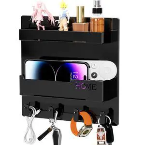 Bedside Wall Organizer, Wall Mount Self Stick On, Cute Room Decor Aesthetic, Girls Room Decor, Cool Stuff for Bedroom Storage and Organization Bedside Wall Organizer, Wall Mount Self Stick On, Cute Room Decor Aesthetic, Girls Room Decor, Cool Stuff for Bedroom Storage and Organization
