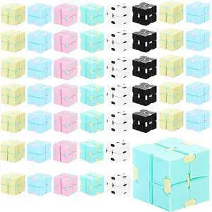 48 Pcs Infinity Cube Sensory Toy Infinite Cube Fidget Toy Stress Relieving Handheld Infinite Flipping Hand Desk Gift Portable Blocks for Teen Adult Anxiety Stress Relief(Macaron Style) 48 Pcs Infinity Cube Sensory Toy Infinite Cube Fidget Toy Stress Relieving Handheld Infinite Flipping Hand Desk Gift Portable Blocks for Teen Adult Anxiety Stress Relief(Macaron Style)