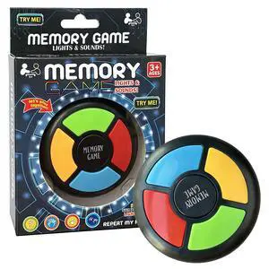 Memory Game Lights and Sounds, Brain Training Reaction Game for Kids Ages 3+, Handheld Travel Interactive Toy for Boys & Girls Memory Game Lights and Sounds, Brain Training Reaction Game for Kids Ages 3+, Handheld Travel Interactive Toy for Boys & Girls
