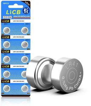 LiCB 10 Pack LR41 AG3 392 384 Battery,Long-Lasting & Leak-Proof,High Capacity 1.5V LR41 Coin & Button Cell Batteries for Digital Thermometer Ornament Hearing Aid Led Watch LiCB 10 Pack LR41 AG3 392 384 Battery,Long-Lasting & Leak-Proof,High Capacity 1.5V LR41 Coin & Button Cell Batteries for Digital Thermometer Ornament Hearing Aid Led Watch