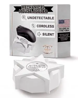 Mechanical Mouse Jiggler, No USB, Cordless, Silent Undetectable Mouse Mover Mechanical Mouse Jiggler, No USB, Cordless, Silent Undetectable Mouse Mover