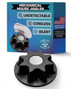 Mechanical Mouse Jiggler, No USB, Cordless, Silent Undetectable Mouse Mover Mechanical Mouse Jiggler, No USB, Cordless, Silent Undetectable Mouse Mover