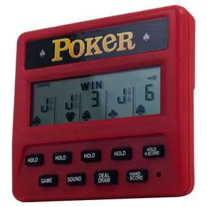 5-in-1 Hand Held Poker Game - Electronic Handheld Games for Adults Includes Draw, Deuces, Bonus, 2X and 2x2 Bonus - 3.9x3.4-Inch Pocket-Sized Travel Casino by Trademark Poker 5-in-1 Hand Held Poker Game - Electronic Handheld Games for Adults Includes Draw, Deuces, Bonus, 2X and 2x2 Bonus - 3.9x3.4-Inch Pocket-Sized Travel Casino by Trademark Poker