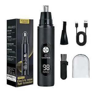 2026 Nose Hair Trimmer for Men and Women Led Display Ipx7, USB Rechargeable Ear Hair Trimmer with Dual-Edge Blades, Two-Speed Adjustment,Double Head Painless Ear & Facial Hair Trimmer(Black 2026 Nose Hair Trimmer for Men and Women Led Display Ipx7, USB Rechargeable Ear Hair Trimmer with Dual-Edge Blades, Two-Speed Adjustment,Double Head Painless Ear & Facial Hair Trimmer(Black