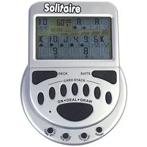 Mega Screen Handheld Solitaire Game - Klondike Style Video Play for Ages 8+ Mega Screen Handheld Solitaire Game - Klondike Style Video Play for Ages 8+