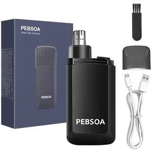 Nose Hair Trimmer for Men and Women, USB-Rechargeable Electric Nose and Ear Hair Trimmer, Pain-Free, Waterproof and Portable, with Stainless Steel Blades, Black Nose Hair Trimmer for Men and Women, USB-Rechargeable Electric Nose and Ear Hair Trimmer, Pain-Free, Waterproof and Portable, with Stainless Steel Blades, Black