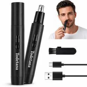 2 Pack Nose Hair Trimmer, USB Rechargeable Ear & Nose Trimmer 2 Pack Nose Hair Trimmer, USB Rechargeable Ear & Nose Trimmer