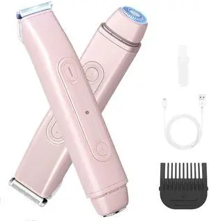 Electric Shaver for Women, Dual Head Cordless Underarm Hair Remover, IPX6 Waterproof Wet Dry Body Trimmer for Legs Bikini, Type-C Rechargeable Painless Shaver Electric Shaver for Women, Dual Head Cordless Underarm Hair Remover, IPX6 Waterproof Wet Dry Body Trimmer for Legs Bikini, Type-C Rechargeable Painless Shaver
