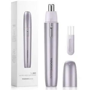 Electric Nose Ear Hair Trimmer for Men Women, Painless Rotary Blade Trimmer, Detachable Waterproof Head, Battery Operated Pen-Style Eyebrow & Nasal Groomer, Portable Travel Grooming Tool Electric Nose Ear Hair Trimmer for Men Women, Painless Rotary Blade Trimmer, Detachable Waterproof Head, Battery Operated Pen-Style Eyebrow & Nasal Groomer, Portable Travel Grooming Tool