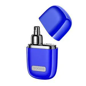 Nose Hair Trimmer for Men and Women, Alloy Unibody, Painless Trimming, IPX7 Waterproof, Washable, USB-C Rechargeable, Long-Lasing, Low Noise, Portable Travel Electric Nose Trimmer, Blue Nose Hair Trimmer for Men and Women, Alloy Unibody, Painless Trimming, IPX7 Waterproof, Washable, USB-C Rechargeable, Long-Lasing, Low Noise, Portable Travel Electric Nose Trimmer, Blue