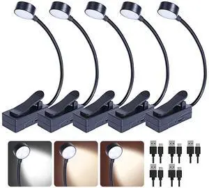 5 Pack Rechargeable Book Light Bulk Clip-On Reading Lights for Books in Bed Long-Lasting 3 Modes & 3 Brightness Levels Compact USB Charging Mini Booklights for Kids Book Lovers Bulk Gifts 5 Pack Rechargeable Book Light Bulk Clip-On Reading Lights for Books in Bed Long-Lasting 3 Modes & 3 Brightness Levels Compact USB Charging Mini Booklights for Kids Book Lovers Bulk Gifts