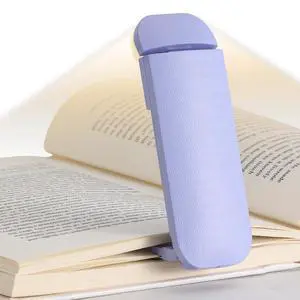 Book Reading Light, Rechargeable Clip on Booklight, Eye Caring 3 Color Temperatures & 5 Brightness Levels, Night Use for Bed, Long Lasting, Reading at Night in Bed, Purple Book Reading Light, Rechargeable Clip on Booklight, Eye Caring 3 Color Temperatures & 5 Brightness Levels, Night Use for Bed, Long Lasting, Reading at Night in Bed, Purple