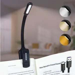 Rechargeable Book Light - 9LED Vertical Reading Light w/ 9 Color Temp, Stepless Dimming, 50H Battery, USB-C, Clip & Magnet - Gift for Book Lovers Rechargeable Book Light - 9LED Vertical Reading Light w/ 9 Color Temp, Stepless Dimming, 50H Battery, USB-C, Clip & Magnet - Gift for Book Lovers