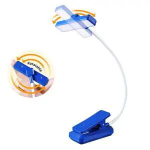 Rechargeable Book Light Rotatable24 LEDs Reading Light, 3-Color & 9-Brightness Book Lamp, Eye Cared 120Hrs Runtime Lightweight Clip on Led Light for Book Lovers (Royal Blue) Rechargeable Book Light Rotatable24 LEDs Reading Light, 3-Color & 9-Brightness Book Lamp, Eye Cared 120Hrs Runtime Lightweight Clip on Led Light for Book Lovers (Royal Blue)
