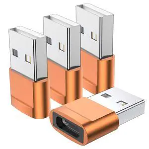 USB C Female to USB Male Adapter (4-Pack),Type C to USB A Charger Cable Adapter for iPhone 11 12 13 14 15 Plus Pro Max,Samsung Galaxy Note 20 S24 S23 Ultra,iPad Air 4 5 Mini 6 AirPods,Google Pixel XL USB C Female to USB Male Adapter (4-Pack),Type C to USB A Charger Cable Adapter for iPhone 11 12 13 14 15 Plus Pro Max,Samsung Galaxy Note 20 S24 S23 Ultra,iPad Air 4 5 Mini 6 AirPods,Google Pixel XL