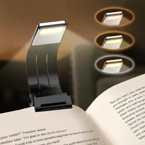 Bookmark Book Light, Clip on Book Lights for Reading at Night, Reading Lights for Books in Bed - Eyes, 8 LED with 3 Colors Temperatures & Stepless Dimming for Readers & Kids (Black) Bookmark Book Light, Clip on Book Lights for Reading at Night, Reading Lights for Books in Bed - Eyes, 8 LED with 3 Colors Temperatures & Stepless Dimming for Readers & Kids (Black)