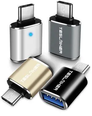 USB C to USB Adapter 4 Pack, Type C Male to USB 3.0 Female Adapter OTG Adapter Changer Converter Compatible with iMac MacBook Pro Apple iPhone 16 16e 15 iPad 11 Air 7 Galaxy S25 USB C to USB Adapter 4 Pack, Type C Male to USB 3.0 Female Adapter OTG Adapter Changer Converter Compatible with iMac MacBook Pro Apple iPhone 16 16e 15 iPad 11 Air 7 Galaxy S25