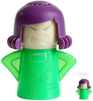 Angry Mama Microwave Oven Steam Cleaner and Disinfects With Vinegar and Water for Kitchens (Green) Angry Mama Microwave Oven Steam Cleaner and Disinfects With Vinegar and Water for Kitchens (Green)
