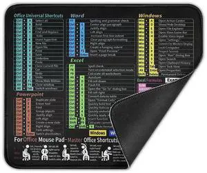 Excel Mouse Pad 30 x 25cm, Non Slip Mouse Mat, Mouse Mat with Rubber Base, Waterproof Mouse Pads Laptop for Office and Home Excel Mouse Pad 30 x 25cm, Non Slip Mouse Mat, Mouse Mat with Rubber Base, Waterproof Mouse Pads Laptop for Office and Home