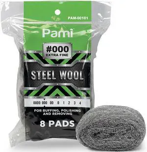 0000 Ultra Smooth Grade Steel Wool Pads for Glass,Non-Scratch,8-Pack 0000 Ultra Smooth Grade Steel Wool Pads for Glass,Non-Scratch,8-Pack