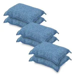 Miracle Microfiber Scrubbing Sponge, Blue Extra Scrubbing Power Sponge for Kitchen, Sink, Pot, Pan and Dish Washing, Super Absorbent and Rapid Drying 6-Pack Miracle Microfiber Scrubbing Sponge, Blue Extra Scrubbing Power Sponge for Kitchen, Sink, Pot, Pan and Dish Washing, Super Absorbent and Rapid Drying 6-Pack