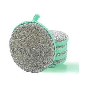 Dual-Sided Dishwashing Reusable Sponge for Kitchen Round Non-Scratch Scrub Sponges for Dishes, Pots and Pans 5 Pack Dual-Sided Dishwashing Reusable Sponge for Kitchen Round Non-Scratch Scrub Sponges for Dishes, Pots and Pans 5 Pack