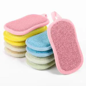 Dual Sided Kitchen Sponges and Scrubbers 10-Pack, Microfiber Non-Scratch Scouring Pads for Dishes, Pots, Pans, Stainless Steel, Glass Cooktops & Countertops Dual Sided Kitchen Sponges and Scrubbers 10-Pack, Microfiber Non-Scratch Scouring Pads for Dishes, Pots, Pans, Stainless Steel, Glass Cooktops & Countertops