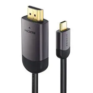 USB C to HDMI Directional Cable (4K 60Hz, 6ft/ 2m) 24K Gold Plated Connectors, USB 3.1 & Thunderbolt 3 Compatible with MacBook Pro, iPad Pro, iMac 4K / 5K / Pro, Surface Book 2 Samsung S8 S9 Note 8 9 USB C to HDMI Directional Cable (4K 60Hz, 6ft/ 2m) 24K Gold Plated Connectors, USB 3.1 & Thunderbolt 3 Compatible with MacBook Pro, iPad Pro, iMac 4K / 5K / Pro, Surface Book 2 Samsung S8 S9 Note 8 9